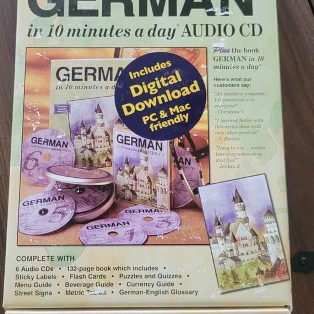 German in 10mins a day Audio CD and Work book